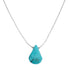 Liquid Sterling Silver Native American Turquoise Necklace JX126747